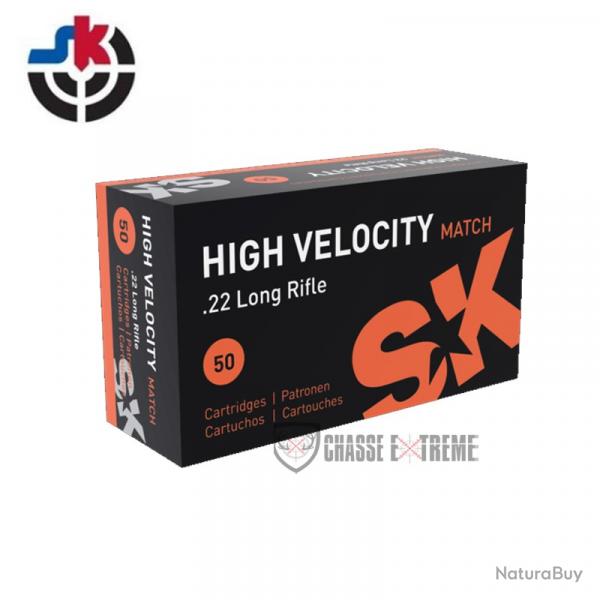 50 Munitions SK High Velocity Match 40gr Cal 22 Lr