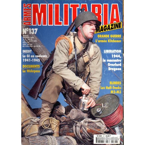 Militaria magazine 137, gi en couleur, canon antichar pak 97/38, liaison overlord-dragoon,