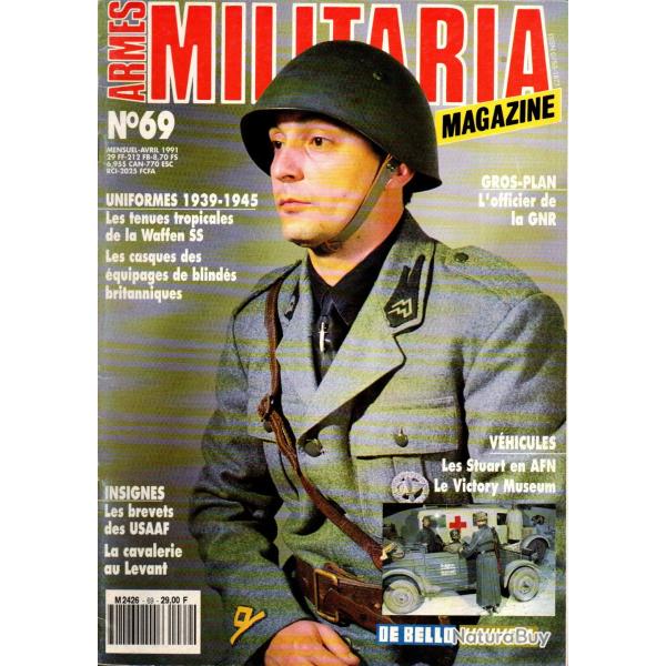 Militaria magazine  69, cavalerie au levant, brevets usaaf, stuart afn, casques blinds britanniques