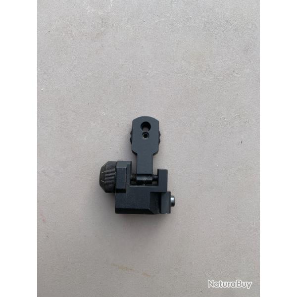 Hausse  molette picatinny 21mm