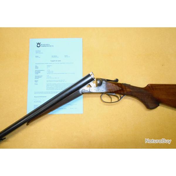 JUXTAPOS HUSQVARNA 310AS - Calibre 12/70 - avec CERTIFICAT D'ORIGINE - 1 SANS PRIX DE RSERVE !!!