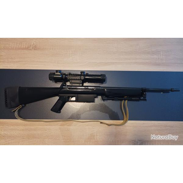 Squires Bingham M16 22lr, quipe lunette et laser