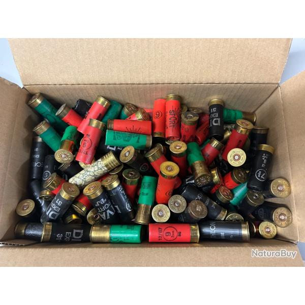 lot de 6.7kgs de vieilles cartouches calibre 12