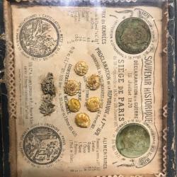 Cadre souvenir du siège de paris