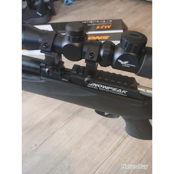 +3 Chargeur + 1 Pompe + 2  Boites de Plombs + une  Lunette  CARABINE PCP M25 CAL. 9 MM 19,9 JOULES