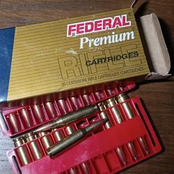 20 CARTOUCHES FEDERAL CALIBRE 7.08 Remington 140GR NOSLER PARTITION
