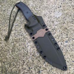 Étui Kydex custom pour ESEE6 coloris Kaki