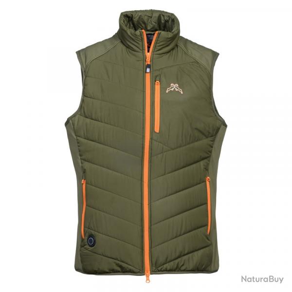 wahoo ! Gilet chauffant Prohunt HYBRID kaki nouvelle generation