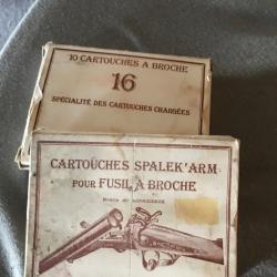 Cartouches cal 16 à broches