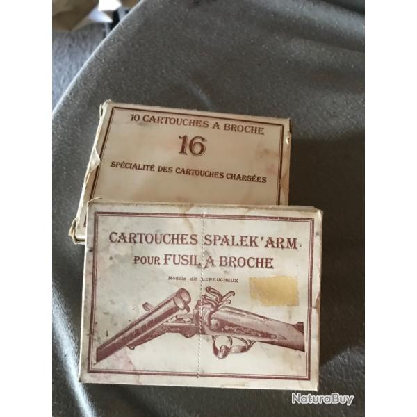 Cartouches cal 16  broches