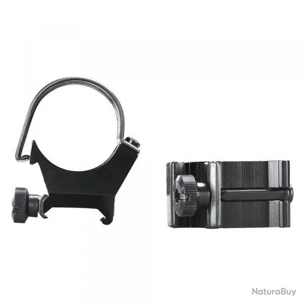 JEU DE COLLIER HAUT OU BAS WEAver top mount 30mm low det mnt matte black