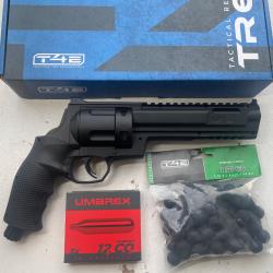 Revolver de défense du domicile Umarex TR 68 T4E neuf + billes RBI + 5 CO2 neuf