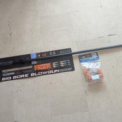 NEUF Lot Sarbacane Magnum Big Bore Blowgun Cold Steel Professional 4 Foot .625 Mini Broadhead Darts