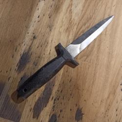 Petit couteau poignard de chasse ou de vénerie poignée métal lame CJUL HERBERTZ ROSTFREI 440