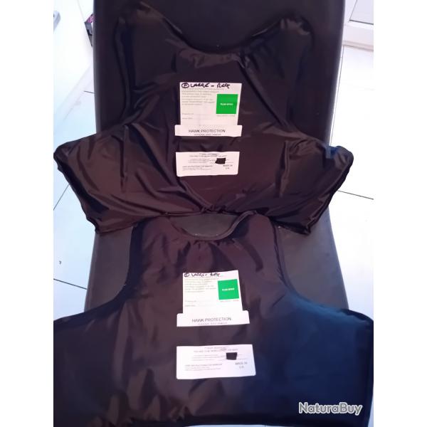 Enchre lot de 2 plaques balistiques contre les armes de poings et les lames HAWK 50X35 cm