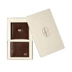 Promo Coffret Cadeau Le Chameau Portefeuille pour Permis et Portefeuille à Double Volet