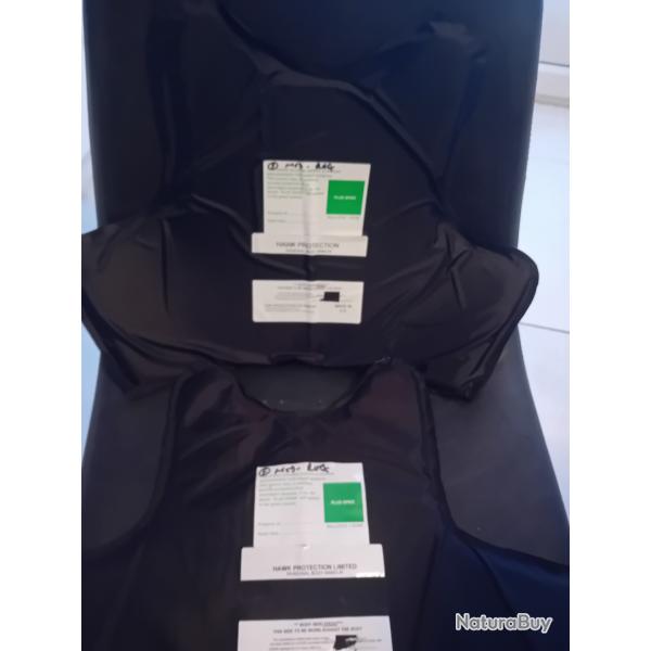 Enchre lot de 2 plaques balistiques contre les armes de poings et les lames HAWK 45X35 cm