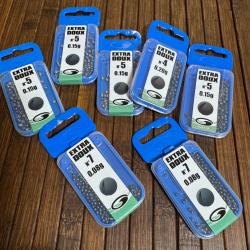 LOT DE  PLOMBS EXTRA DOUX GARBOLINO 7 boîtes DESTOCKAGE PÊCHE N-5/ N-4/N-7