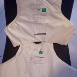 Enchère lot de 2 plaques balistiques contre les armes de poings et les lamesARMOURSHIELD 47X35 cm