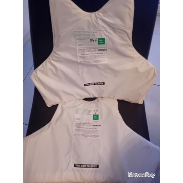 Enchre lot de 2 plaques balistiques contre les armes de poings et les lamesARMOURSHIELD 47X35 cm