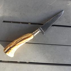 Couteau poignard allemand dit "de botte" WW1 avec poignée corne sans étui pas de marquage