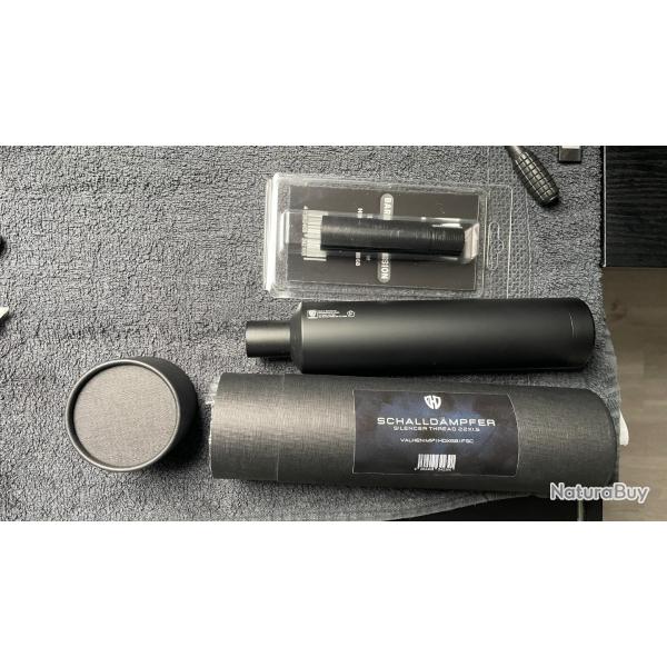 Silencieux modrateur de son TC68 & HDX68 + Extension