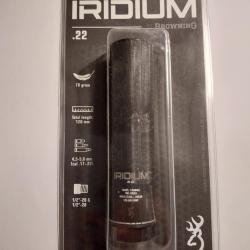 Modérateur de son BROWNING IRIDIUM IR.22 cal 22 lr filetage 1/2 x20 LIVRAISON OFFERTE !