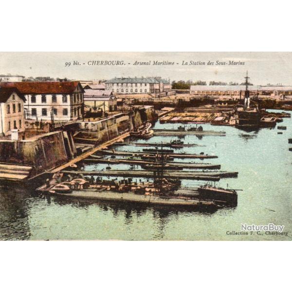 CPA - CHERBOUR - Arsenal Maritime - La Station des Sous-Marin -N4142