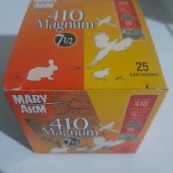 Boite 25 410 mag pb 7.5 mary arm