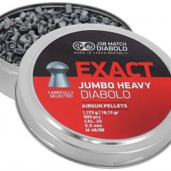 Plombs JSB Exact Jumbo Heavy 5.5 mm par 500