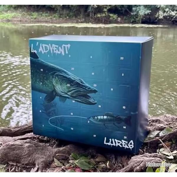 Calendrier de l'avent de Nol ensembles de leurres de pche