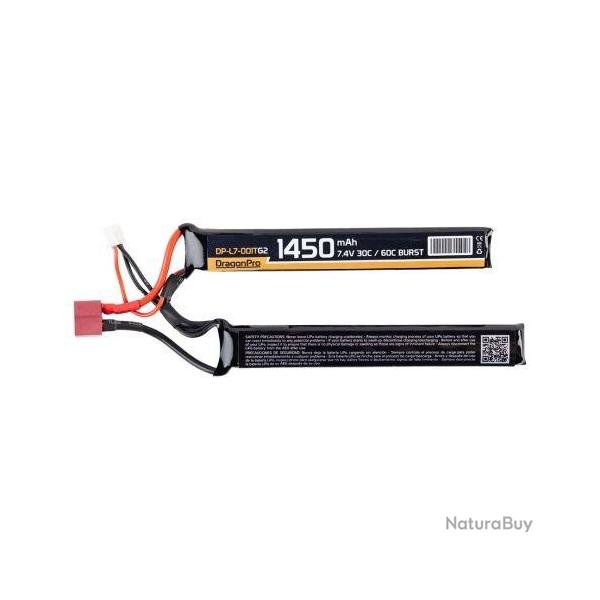 Batterie LiPo 7,4v Double 1450 mAh G2 T-Dean (Dragon Pro)
