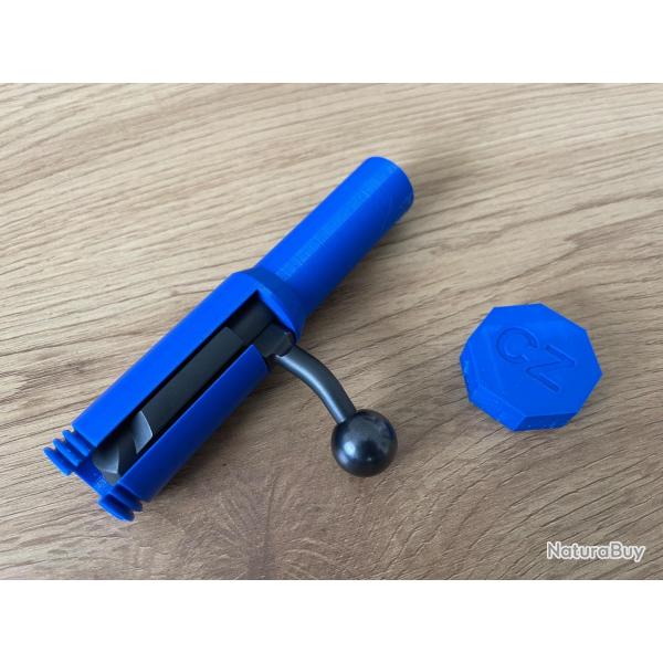 CZ 457 - Étui / Protège verrou avec bouchon - BLEU
