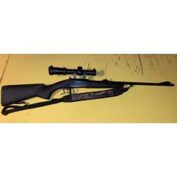 CARABINE BAIKAL IJ18 SYNTHÉTIQUE CUSTOMSILENCE + LUNETTE SOLOGNAC 1-4x24 LUMINEUX + SILENCIEUX