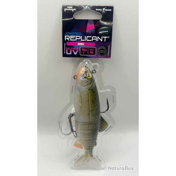 Leurre Fox Rage Replicant Jointed Ultra UV 18cm 80g Marble