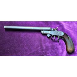 Énorme Pistolet de vénerie, calibre 32-65, par Charles Clément de Liège, 1880-1890, Catégorie  D