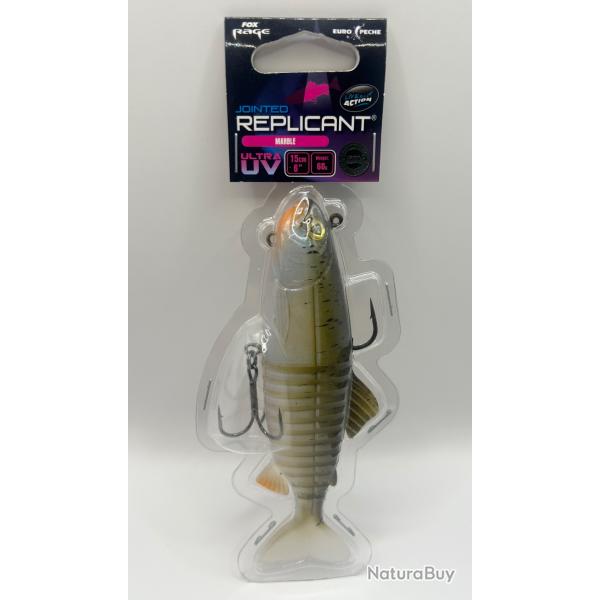 Leurre Fox Rage Replicant Jointed Ultra UV 15cm 60g Marble