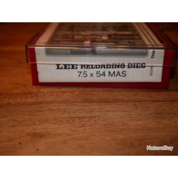 Jeu d'outils LEE 7.5X54 MAS