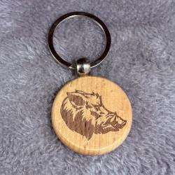 Porte clé personnalisée au choix ! Motif sanglier ou autre