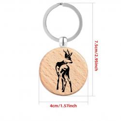 Porte clé chasse personnalisée au choix ! Motif brocard chevreuil  ou autre