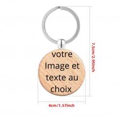 Porte clé pêche ou chasse personnalisée au choix ! Motif Personnalisable recto verso
