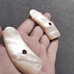 Plaquettes en nacre pour 38 smith et wesson.