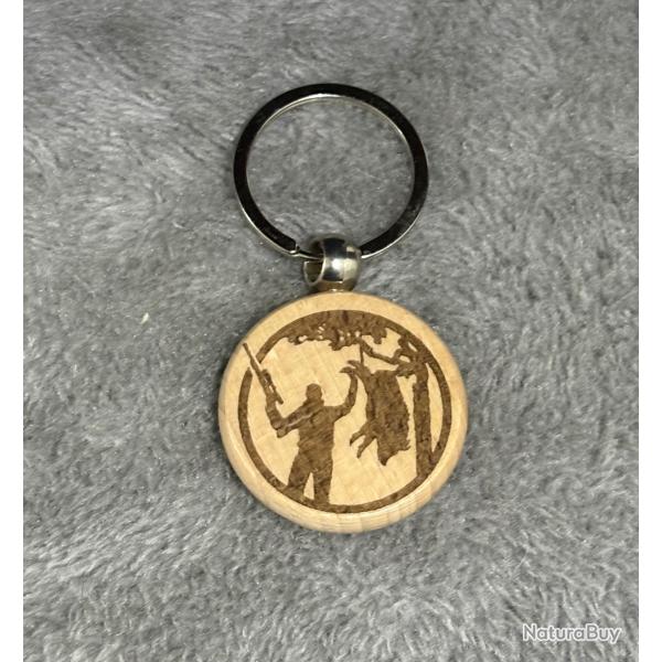 Porte cl chasse sanglier personnalise au choix ! ou autre