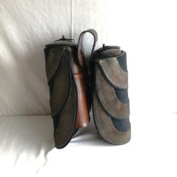 Equipement -  Paire fonte avec chaperon gendarmerie nationale 1887