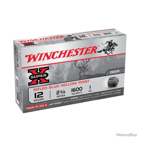 Balles Winchester Winchester Slug Super X Rifled HP 28 gr - Cal. 12