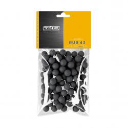 Billes pour arme de défense T4E Caoutchouc entrainement - Cal. 43 x100