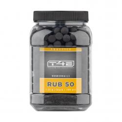 Billes pour arme de défense T4E Caoutchouc entrainement - Cal. 50 x500