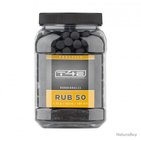 Billes pour arme de dfense T4E Caoutchouc entrainement - Cal. 50 x500