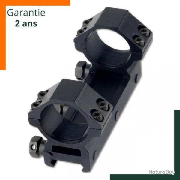 Collier et montage monobloc - 30 mm Picatinny Weaver avec rail de 20mm - Garantie 2 ans