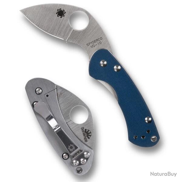 Couteau pliant Spyderco "Balance" bleu Sprint C141GPCBL Edition limite 2025